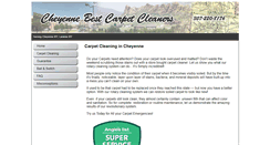 Desktop Screenshot of cheyennebestcarpetcleaning.com